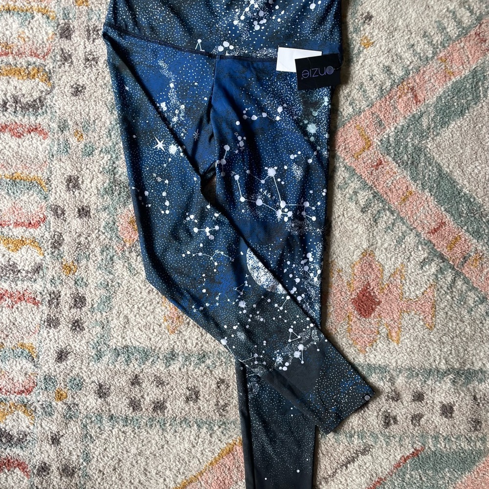 Blue Constellation Print Leggings